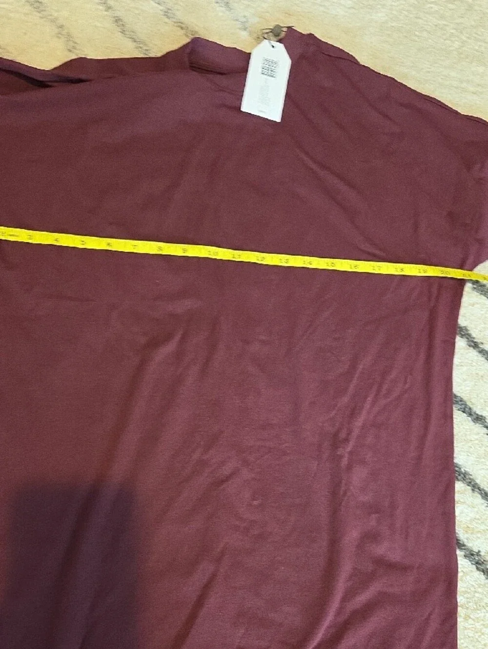 Universal Standard Burgundy Short Sleeve Midi Dress